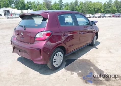 2024 Mitsubishi Mirage Es/Le z USA, uszkodzony, nr VIN ML32AUHJ5RH012883